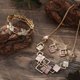 thumbnail image 1 of Colorful Oil Geometric Square Earrings, Bracelet, and Necklace Set - High-End Women's Jewelry Set, 1 of 3