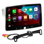 Sound Storm Laboratories SDML9ACPR Car Audio Stereo - Apple CarPlay, Android Auto, Single Din, 9 Inch Touchscreen, Bluetooth, No CD DVD Player, AM/FM Radio Receiver, Backup Camera
