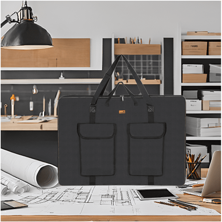 TreochtFun Hard Side Art Portfolio Bag 24 x 36 with Rigid Frame