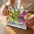 thumbnail image 4 of Easter Bunny Napkin Holder Wooden Decorative Table Centerpiece for Holiday Dinner Party Decoration, 6.3"x4.7"x3.9", 4 of 5