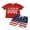 White, Red, variant on Hirigin 4th of July Baby Boy Outfit Short Sleeve Letter Print T-Shirt Top and Shorts 6 12 18 Months 2T 3T Independence Day Clothes Set