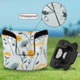 thumbnail image 6 of Haosy Scattered Dandilion Floral Golf Mallet Putter Cover Strong Magnetic Leather Golf Club Headcover Closure, 6 of 7