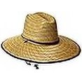 thumbnail image 3 of San Diego Hat Co. Men's Raffia and Straw Sun Hat, Natural/Black, One Size, 3 of 4