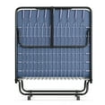 thumbnail image 2 of Giantex Rollaway Folding Bed w/Mattress for Adults, 79x38 Inch Twin Guest Bed w/Sturdy Metal Frame, Memory Foam Mattress, Sleeper Bed Cot Size 440LBS, Made in Italy (Navy), 2 of 8
