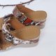 thumbnail image 5 of Zapatillas de cuña para mujer de fondo plano con tacón alto y flores informales retro de verano Wmkox8yii hj789, 5 of 9