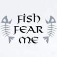 thumbnail image 2 of CafePress - Fish Fear Me Infant Bodysuit - Baby Light Bodysuit, Size Newborn - 24 Months, 2 of 4