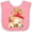 Pink and White, variant on Inktastic Mushroom Cottage Boys or Girls Baby Bib