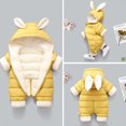 thumbnail image 4 of Bullpiano Newborn Baby Jumpsuit Outfit Hoody Coat Winter Warm Toddler Clothes Jumpsuit Windproof Romper, 4 of 5
