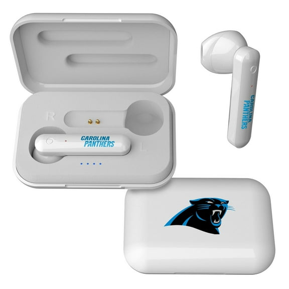 Keyscaper Carolina Panthers Wireless TWS Insignia Design Earbuds