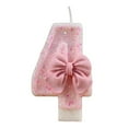 thumbnail image 4 of Pink Number Birthday Candles Extended Big Number Candle Cake Toppers Decorations R7A6, 4 of 6