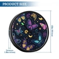 thumbnail image 3 of Indoor 12' Voice-Activated Luminous Decoration Wall Clock With LED Night Light Seamless Pattern with Butterflies, 3 of 8