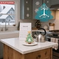 thumbnail image 6 of Stylish Metal Hanging Christmas Tree Wind Spinner - Intricate Branch & Root Design Teal Background Perfect for Garden Decor, 6 of 7