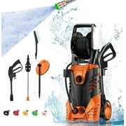 SUGIFT 3000PSI 2.0 GPM Electric Pressure Washer for Outdoor Use, Orange
