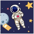 thumbnail image 1 of Pintura de diamante astronauta de dibujos animados completo taladro redondo imagen de Kit de diamantes de imitación FLhrweasw Nuevo, 1 of 1