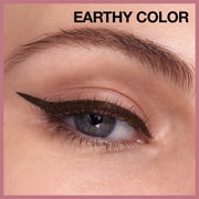 Maybelline Eyestudio Hyper Easy Liquid Eyeliner, Eye Makeup, Pitch Brown, 0.02 fl oz
