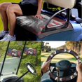 thumbnail image 2 of XYZCANDO Eagle American Flag 4pcs Golf Cart Seat Covers USA Flag Golf Cart Steering Wheel Covers Golf Cart Flags Easy to Install Golf Cart Seat Towel Steering Wheel Wrap Small Flag Black, 2 of 7