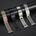 thumbnail image 6 of Strap for Samsung Galaxy Watch Ultra 47mm Titanium Bracelet Wristband Accessory for Galaxy Watch Ultra 47mm Band Buiness Corre (Black Orange,Watch Ultra 47mm), 6 of 7