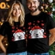 thumbnail image 3 of T-Shirts for Men, Valentine's Day Bear Love Crew Neck Cotton T-Shirt Men's Short Sleeve Cartoon Animal Heart, 3 of 8