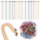 thumbnail image 1 of 200 cadenas de cuentas de colores, cadenas de bolas, cadenas de bolas, llaveros para hacer joyas, manualidades y proyectos de bricolaje, 1 of 7