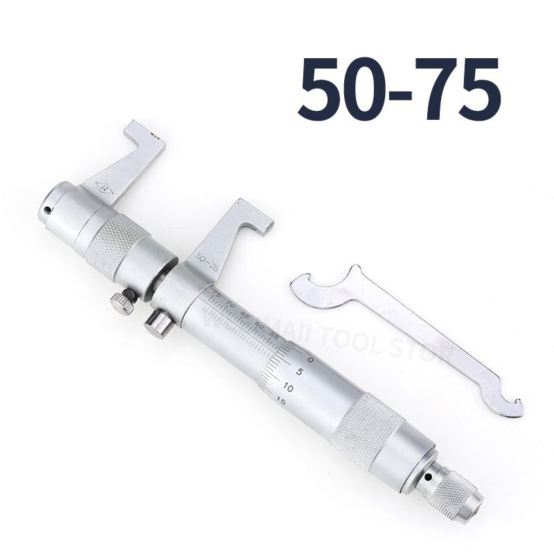 25-50 mm Outside External Metric Gauge Micrometer Machinist Measuring with Wrench and Calibrator 