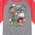 thumbnail image 3 of Toy Story - Toying Around Grid - Toddler & Youth Raglan Graphic T-Shirt, 3 of 6
