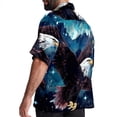 thumbnail image 3 of Starry bird Men's Short Sleeve Button Down Hawaiian Beach Printed Casual Shirts, 3 of 6
