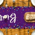 thumbnail image 2 of Sm:)e Happy Birthday Polka Dot Purple Table Runner 13x48 Inch, 2 of 7