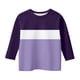 thumbnail image 2 of Blusas y camisas de manga corta con cuello redondo para verano y primavera, moda para niños pequeños, blusa lisa con cuello redondo y manga 3/4 para mujer, blusa de poliéster para niños, 2 of 5