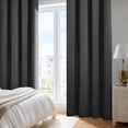 thumbnail image 5 of Deconovo Total Blackout Curtains for Bedroom and Living Room, 2 Panels with 8 Grommets, Thermal Insulated, 52"x63", Dark Gray, 5 of 9