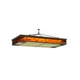 thumbnail image 2 of Meyda Tiffany 134184 Blaze 3 Light 54" Wide Flush Mount Ceiling Fixture - Red Rust, 2 of 5