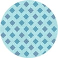 thumbnail image 1 of Ahgly Company Indoor Round Patterned Electric Blue Area Rugs, 8' Round, 1 of 6