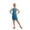 Blue, variant on Girls Latin Dance Dress Sleeveless Fringe Tassel Dress for Kids Ballroom Salsa Cha Cha Rumba Competition Performance Practice with Rhinestone Mesh Neckline Open Back