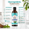thumbnail image 6 of GuruNanda Farmed Mint Oil Pulling Mouthwash with Essential Oils & Vitamins, 8 fl oz, 6 of 9