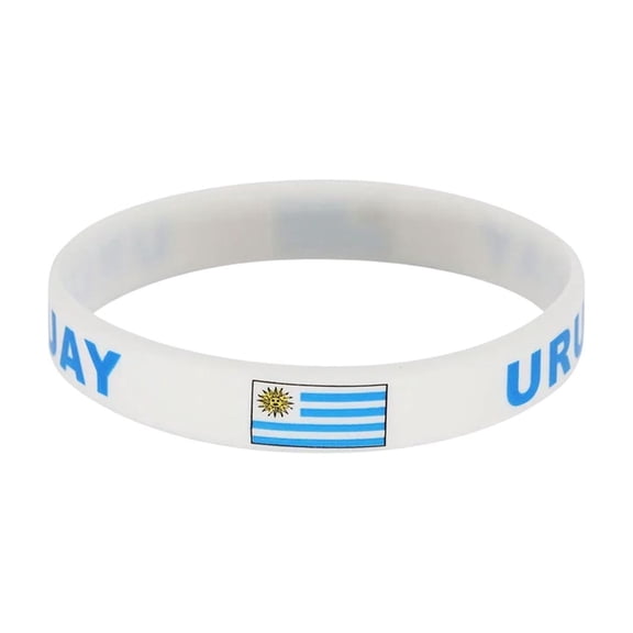 A Soft Stretchy Silicone Bracelets For 2026 Soccer Matches Country Flag Design Wristbands For Fans