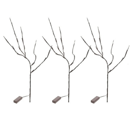 

OUNONA Lights Tree Led Twig Branch Light Branches Decorative Artificial Fairy Xmas Night Operatedlight Willow Lighted