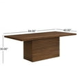 thumbnail image 6 of Christopher Knight Home 84" Modern Rectangular Dining Table for 6–8 with Pillar Base, Walnut Finish, 6 of 8