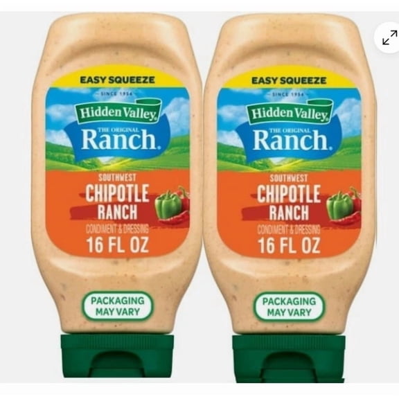 Southwest Chipotle Ranch Condiment and Dressing, 2-Count, 16 oz