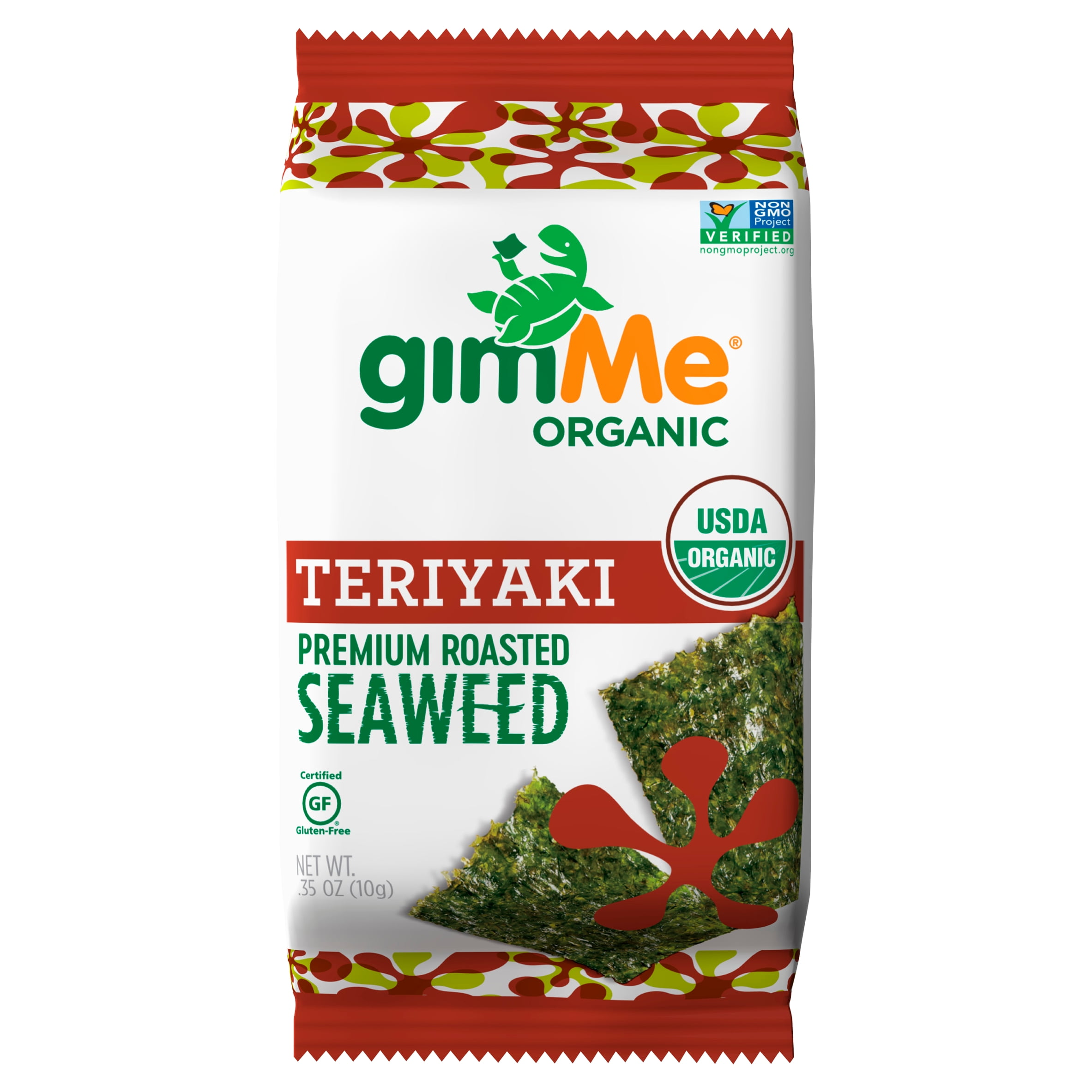 Gimme Organic Teriyaki Premium Roasted Seaweed, .35 oz