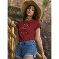 thumbnail image 2 of Buon Ferragosto Fruits Wreath T-Shirt Women -Image by Shutterstock, Female 5X-Large, 2 of 4