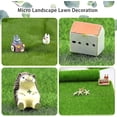 thumbnail image 3 of Artificial Grass Mat,5 Pack Garden Fake Sod Moss,light Green Plastic Lawn Gift, 3 of 5