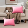 thumbnail image 4 of Waterproof Outdoor Rectangle Pillow Cover | Weather Resistant Cushion Protector | Solid Color Backrest Pillow Cover for Patio, Garden, Pool Furniture, 4 of 9
