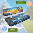 thumbnail image 5 of Uorisanigo Golf Cart Seat Covers Easy to Install Golf Cart Seat Cushions Front Hawaii Plumeria Palm Tree Scenery Anti-Slip Golf Cart Seat Protector Universal Fit All EZGO, More 2-Seat, 5 of 7