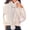 Off-white, variant on Womens Chenille Scarf with Pompom Winter Knit Warm Scarves for Cold Weather with Box