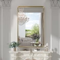 thumbnail image 2 of TokeShimi  Modern Metal Frame Bathroom Vanity Wall Mirror 48x36 - Gold, 2 of 5