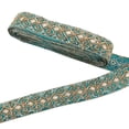thumbnail image 1 of Ethnic Embroidered Polyester Sequins Trim Ribbon Light Sea Green 1-3/4 inch(45mm), 1 of 6