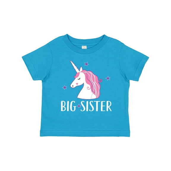 Inktastic Big Sister Unicorn Girls Toddler T-Shirt