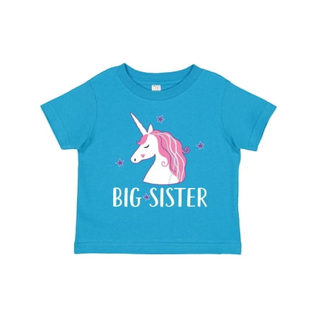 

Inktastic Big Sister Unicorn Gift Toddler Toddler Girl T-Shirt