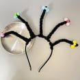 thumbnail image 4 of Fiudx Diadema de Bruja, Accesorio de Disfraz con Diseño de Antena Divertido, Accesorio de Fiesta Ligero y Ajustable, Suave y Cómodo para Halloween o Eventos Festivos, Divertido para Todas Las Edades., 4 of 6