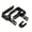 Black, variant on Concealed Door Pivots Hinges 360 Degree Rotating Shaft Automatic Closing Hinge