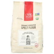 One Degree Sprouted Spelt Flour, Organic, 80 Oz, Pack of 4